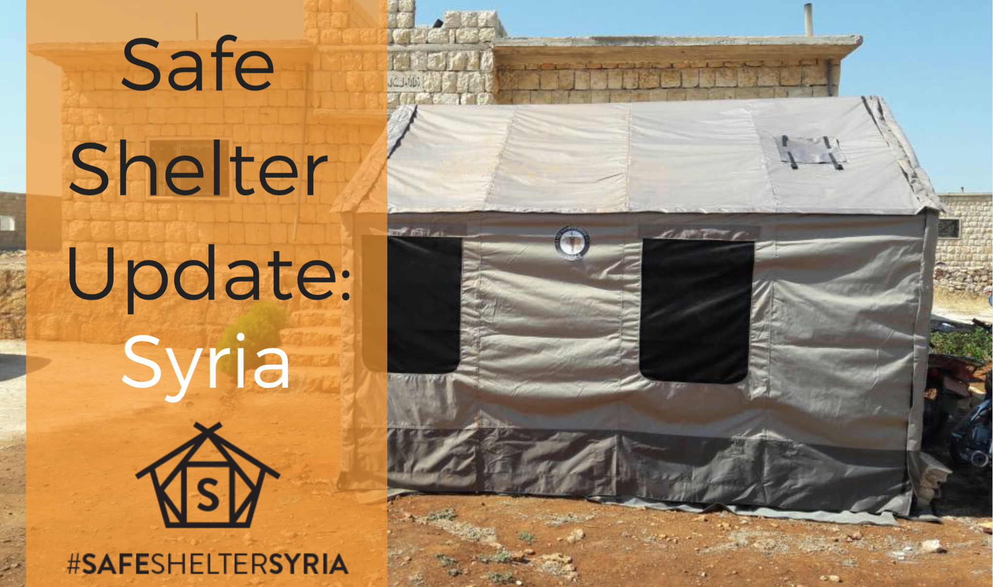 Barebones Living tents used as medical triage and protected space for children and families in Syria